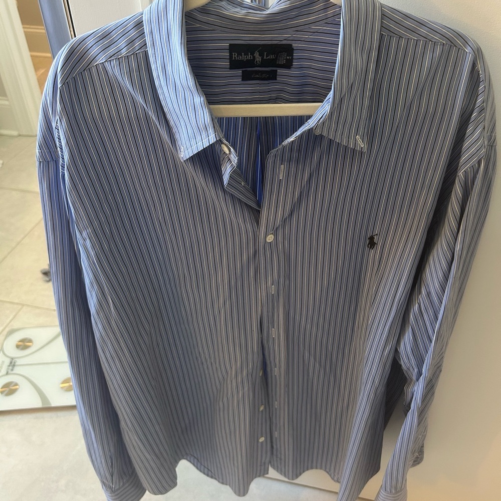 Ralph Lauren Blue Casual Button Down Shirt